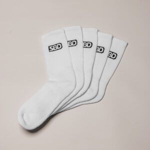 White Crew Socks 5 Pack